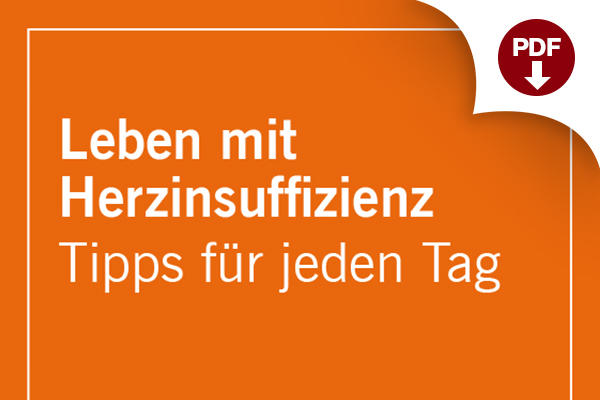 Patientenflyer Leben mit Herzinsuffizienz Tipps fuer jeden Tag