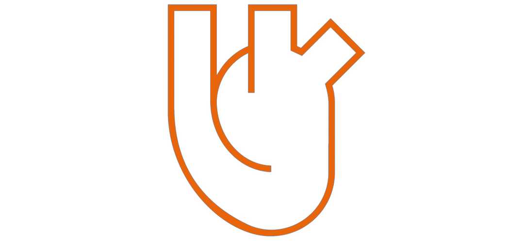 Symbolgrafik eines stilisierten Herzens