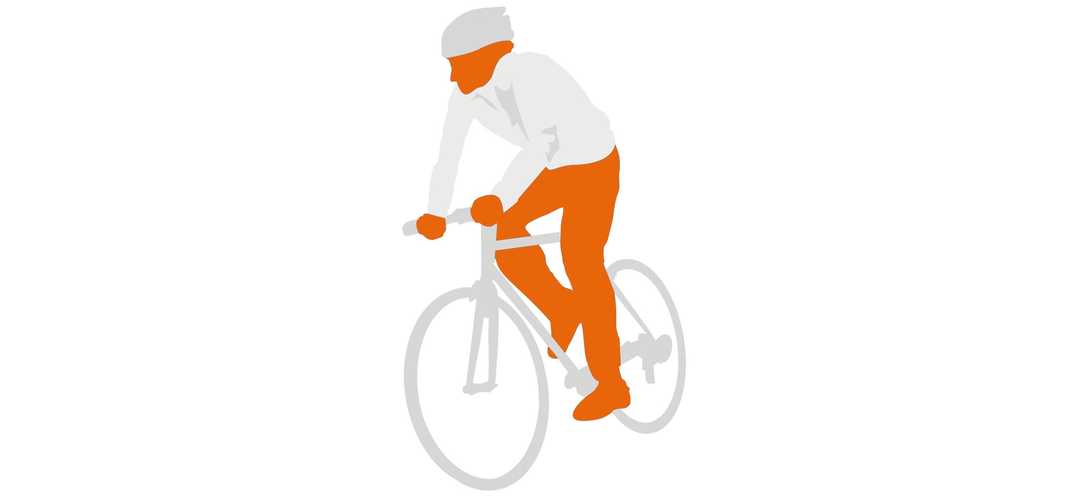 Ratgeber Herzinsuffizienz: Die Grafik zeigt einen stilisierten Radfahrer Die Grafik zeigt einen stilisierten Radfahrer